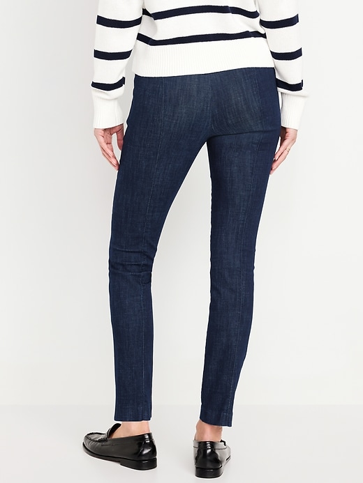 Image number 2 showing, Extra High-Waisted Polished Pixie Skinny Ankle Jeans