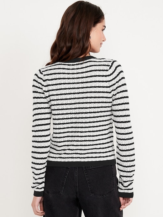 L'image numéro 8 présente Cardigan en tricot pointelle SoSoft léger