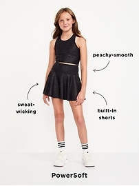View large product image 5 of 5. High-Waisted PowerSoft Skort for Girls