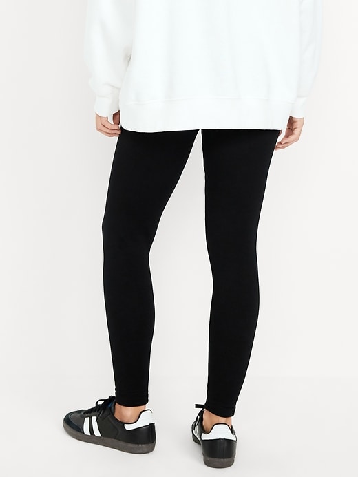 Image number 3 showing, High-Waisted Fleece-Lined Leggings 2-Pack