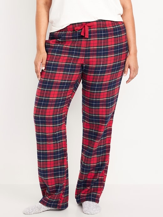 L'image numéro 7 présente Pantalon de pyjama en flanelle à taille mi-basse pour Femme