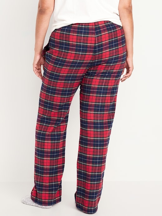 L'image numéro 8 présente Pantalon de pyjama en flanelle à taille mi-basse pour Femme