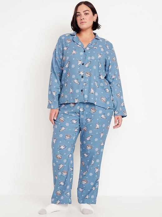 L'image numéro 4 présente Pyjama en flanelle