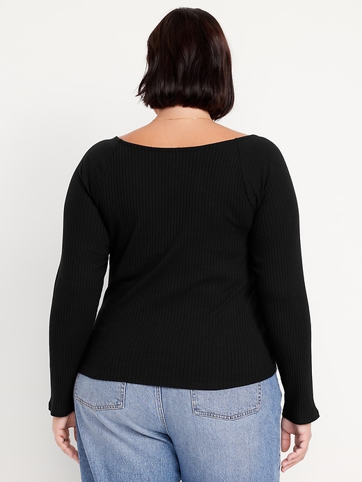 Image number 8 showing, Cinched Rib-Knit Top