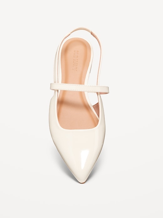 Image number 8 showing, Pointed Toe Slingback Flats