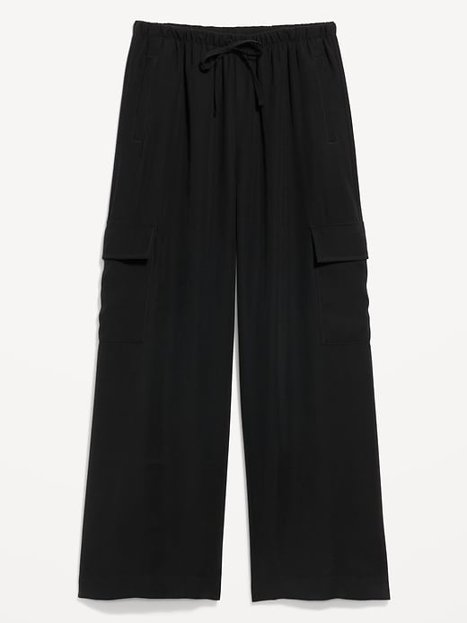 Image number 4 showing, Drapey Cargo Super Wide-Leg Pants