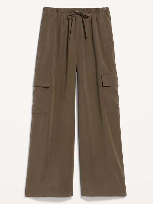 Image number 4 showing, Drapey Cargo Super Wide-Leg Pants