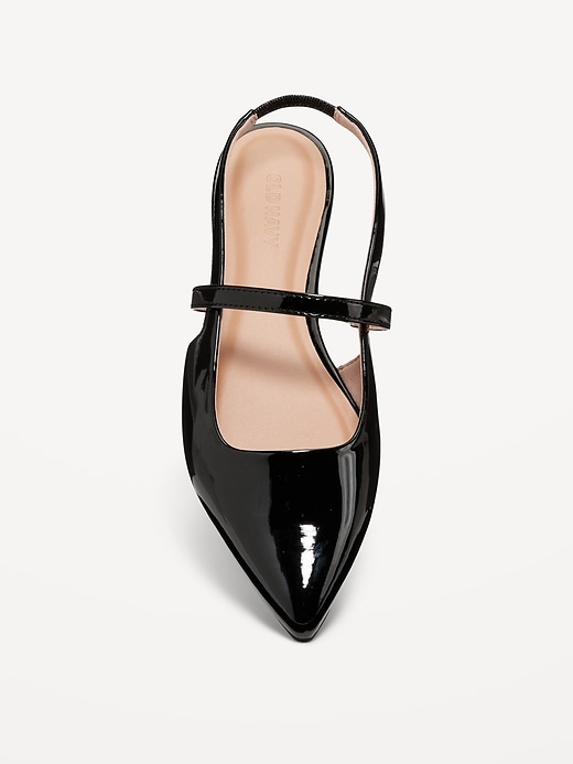 Image number 5 showing, Pointed Toe Slingback Flats