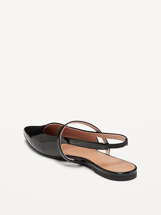 Image number 7 showing, Pointed Toe Slingback Flats