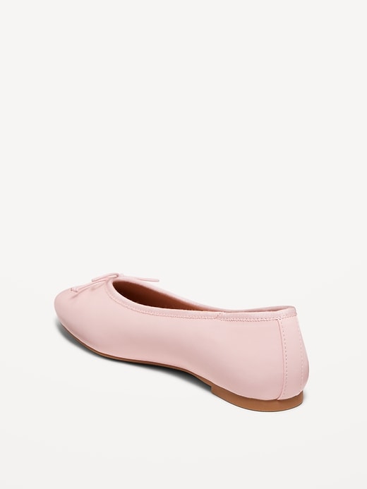 Image number 4 showing, Faux-Leather Ballet Flats