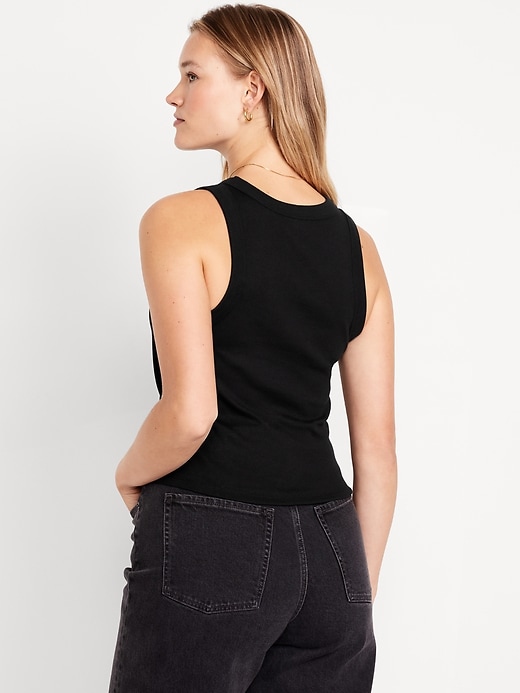 L'image numéro 6 présente Camisole courte moulante