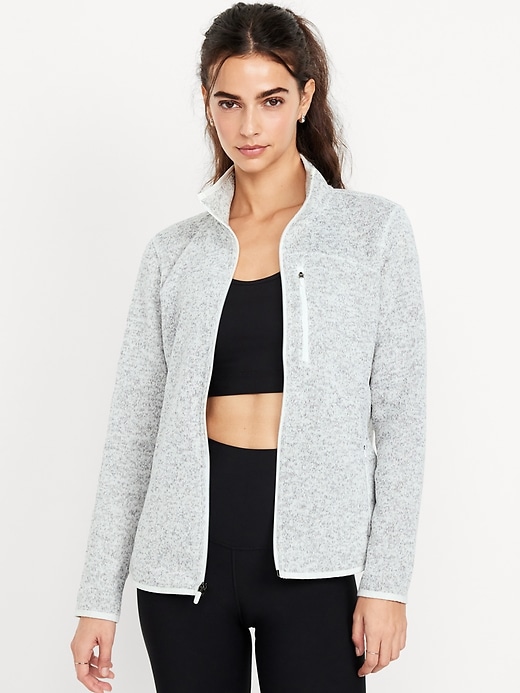 Image number 1 showing, Sweater Fleece Zip Jacket