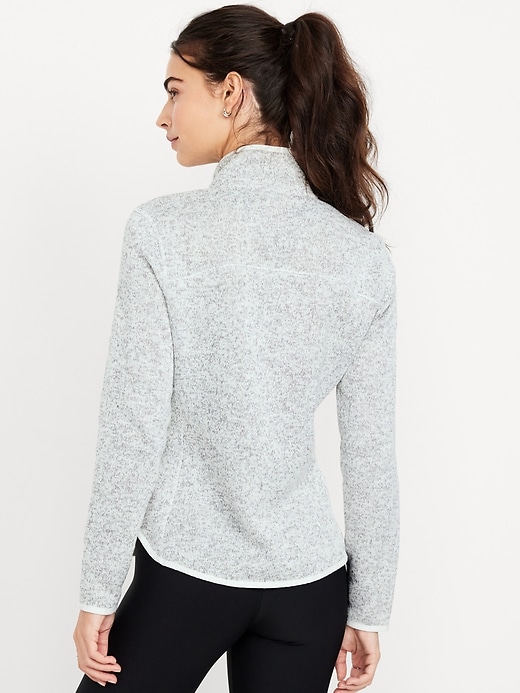 Image number 8 showing, Fleece-Knit Zip Jacket