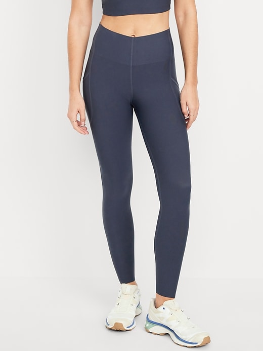 Image number 1 showing, High-Waisted PowerSoft Sculpt 7/8 Pocket Leggings