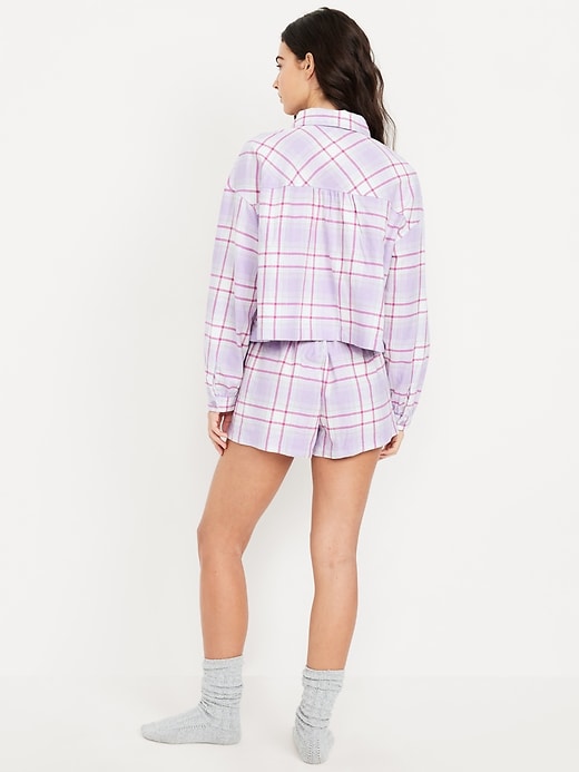 Image number 3 showing, Flannel Pajama Short Set