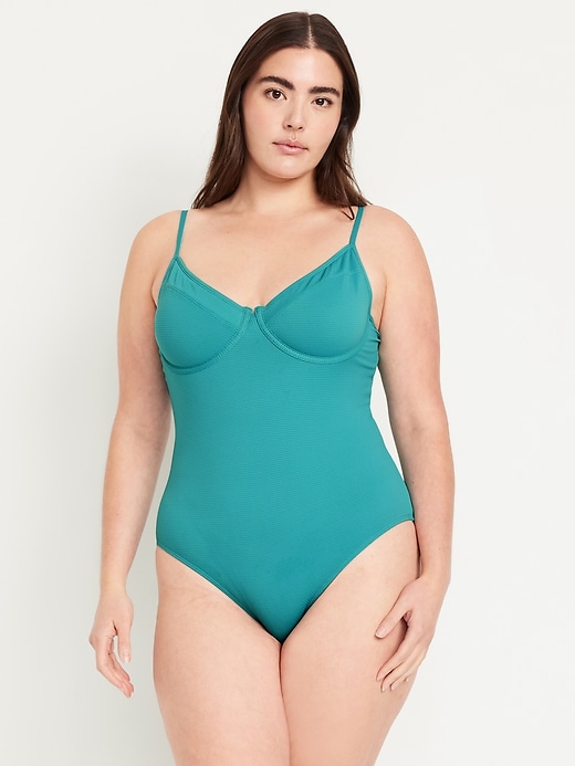 Image number 5 showing, One-Piece Balconette Swimsuit