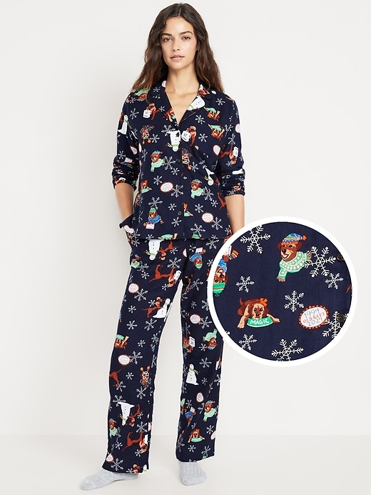 Image number 1 showing, Flannel Pajama Set for Women