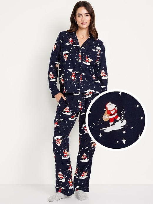 Image number 1 showing, Flannel Pajama Set for Women