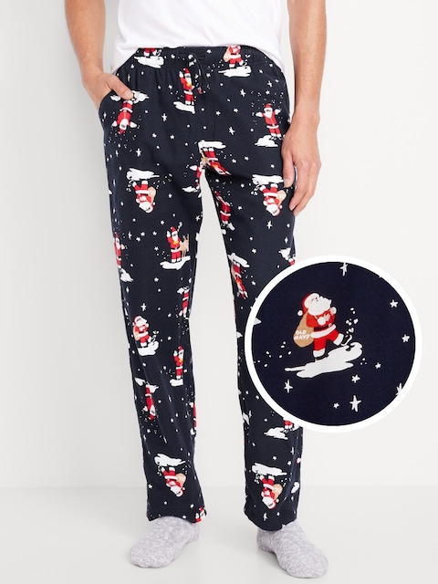 Flannel Pajama Pants for Men - Brown