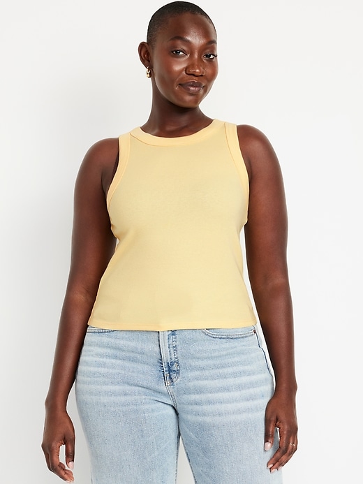 L'image numéro 5 présente Camisole courte moulante