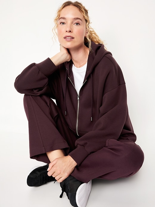 Image number 3 showing, Oversized Bounce Fleece Zip Tunic Hoodie