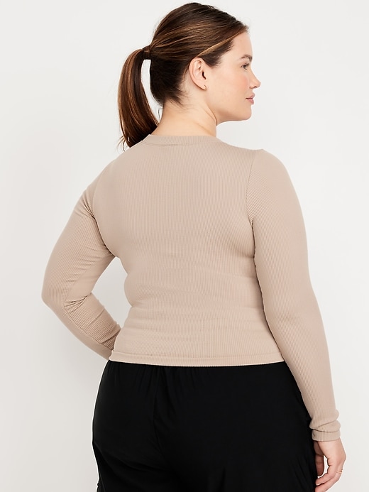 Image number 8 showing, Fitted Seamless Ribbed T-Shirt