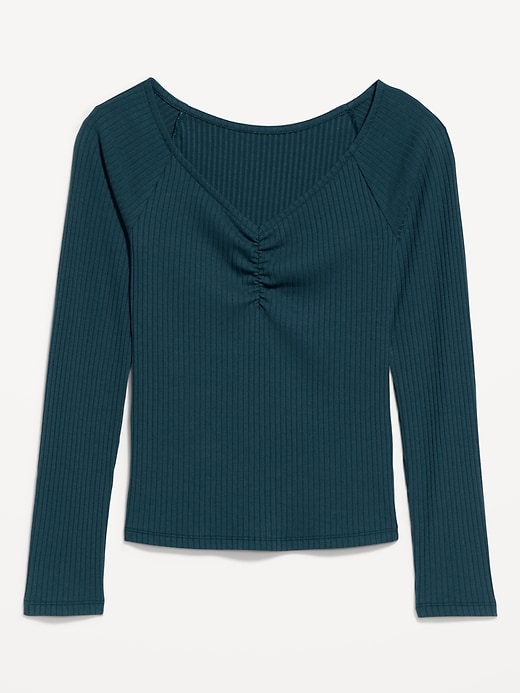 Image number 4 showing, Cinched Rib-Knit Top