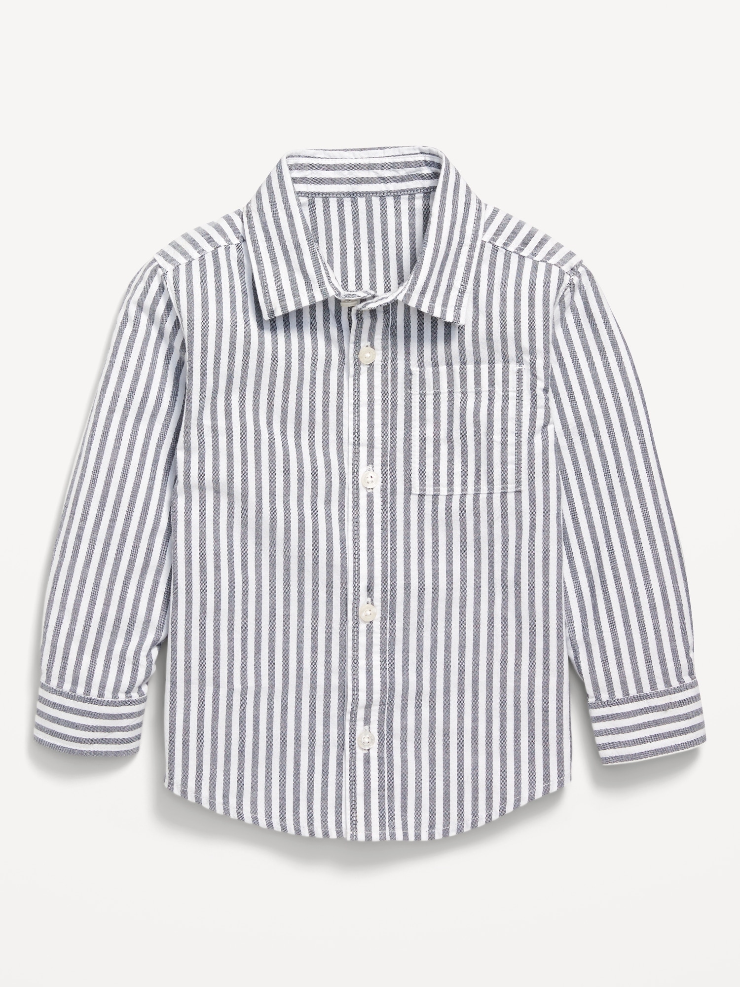 Chemise oxford à manches longues à motif pour tout-petit garçon