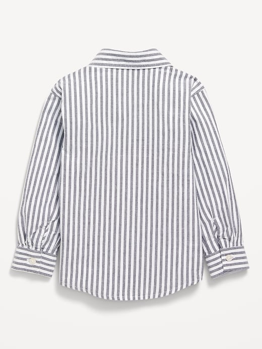 Voir une image plus grande du produit 2 de 2. Chemise oxford à manches longues à motif pour tout-petit garçon