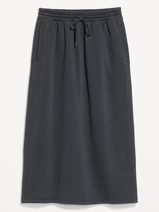 Image number 4 showing, High-Waisted Fleece Midi Skirt