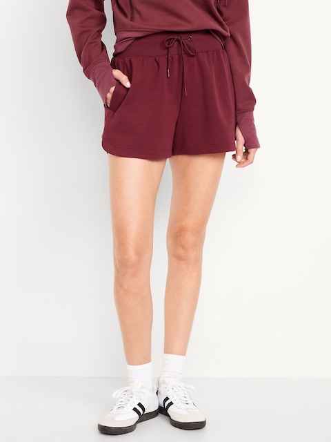 Extra High-Waisted Dynamic Fleece Sweat Shorts