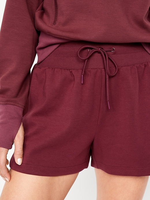 Image number 6 showing, Extra High-Waisted Dynamic Fleece Shorts