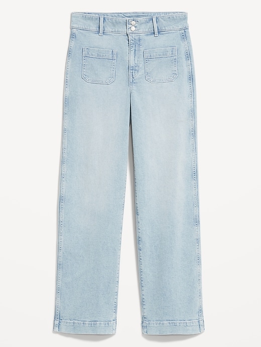 Image number 8 showing, Extra High-Waisted Sky-Hi Mariner Wide-Leg Jeans