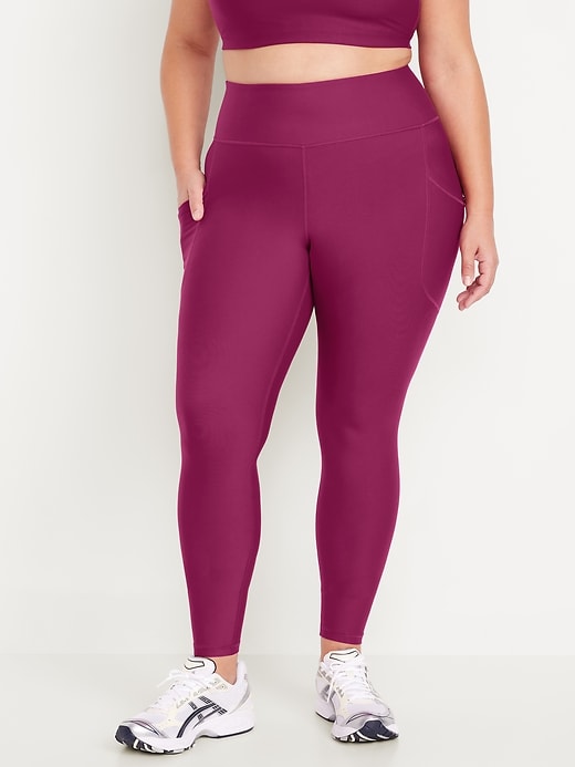 L'image numéro 6 présente Legging PowerSoft à poche à taille haute pleine longueur