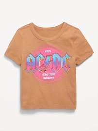 L'image numéro 2 présente T-shirt ajusté à manches courtes à imprimé sous licence pour fille