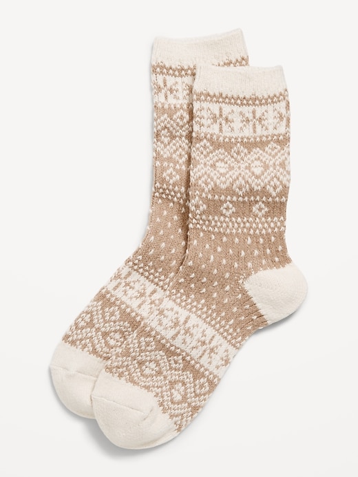 View large product image 1 of 1. Fairisle Crew Sock for Women