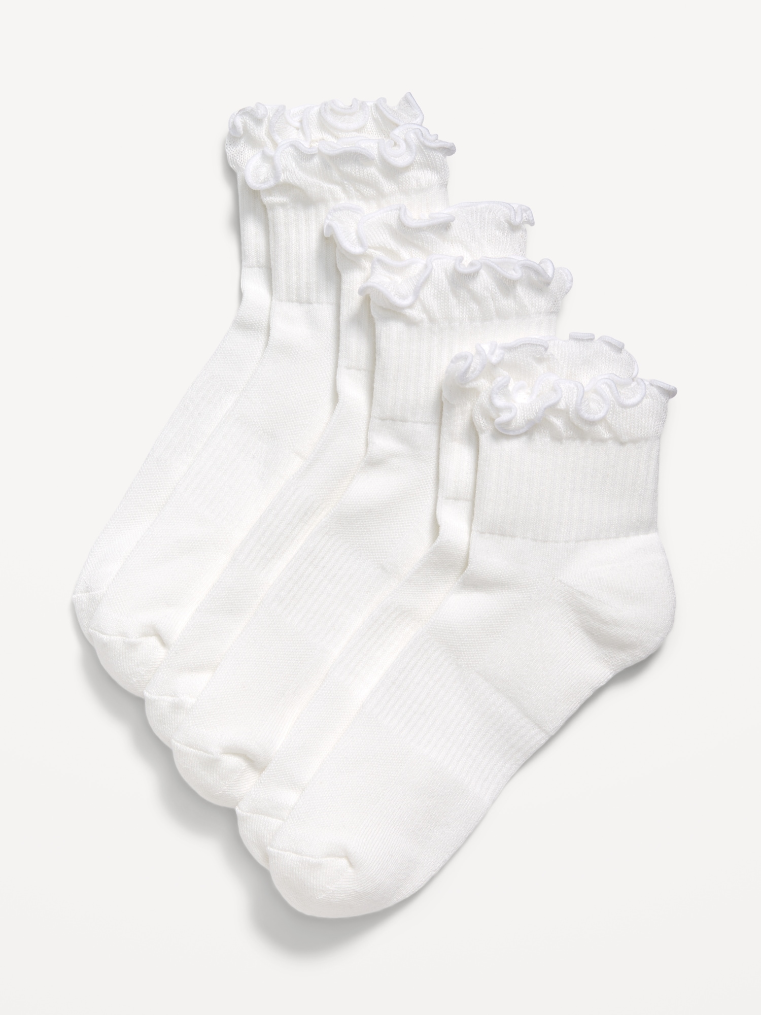 Ruffled Athletic Socks 3-Pack