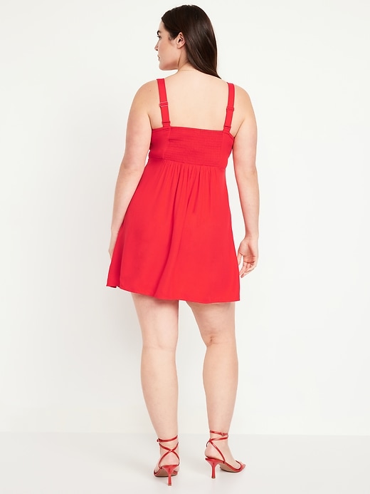 Image number 5 showing, Fit &amp; Flare Crepe Mini Dress