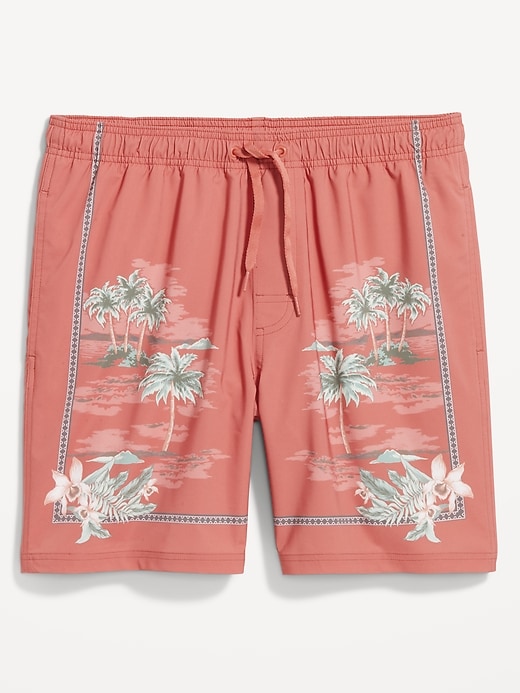 Image number 7 showing, Printed Swim Trunks -- 7-inch inseam