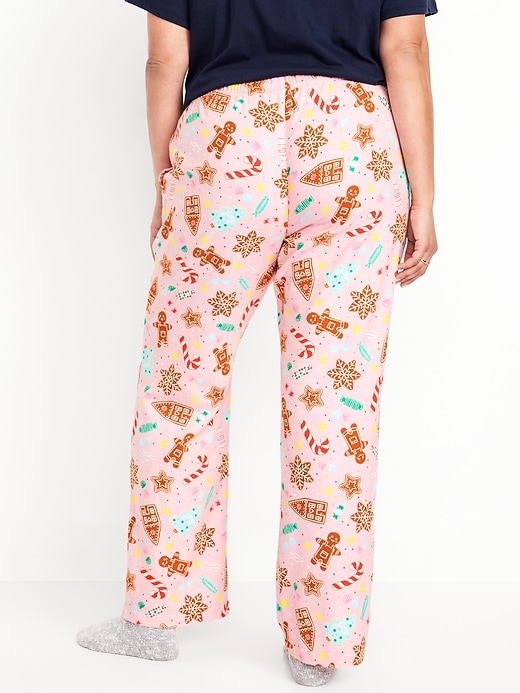 Image number 8 showing, Mid-Rise Printed Flannel Pajama Pants
