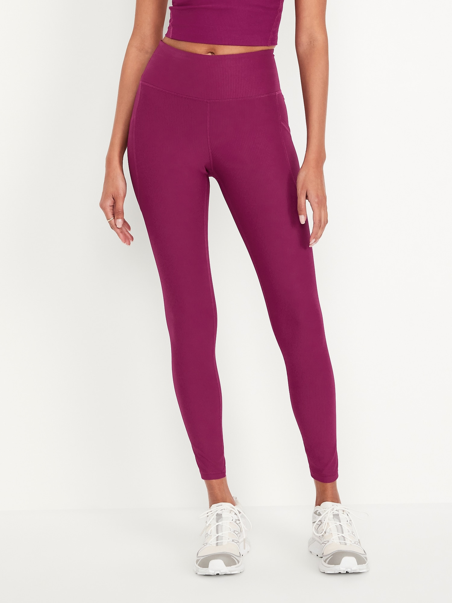 High-Waisted PowerSoft Rib Leggings