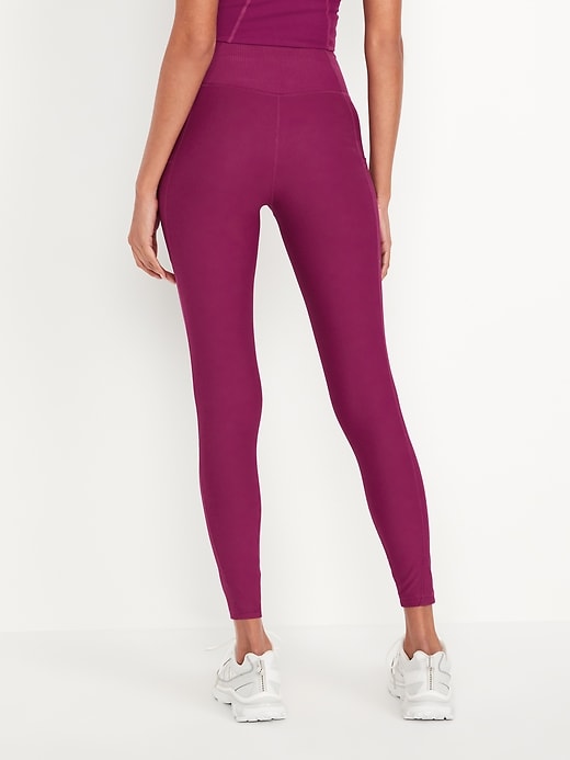 Image number 2 showing, High-Waisted PowerSoft Rib Leggings