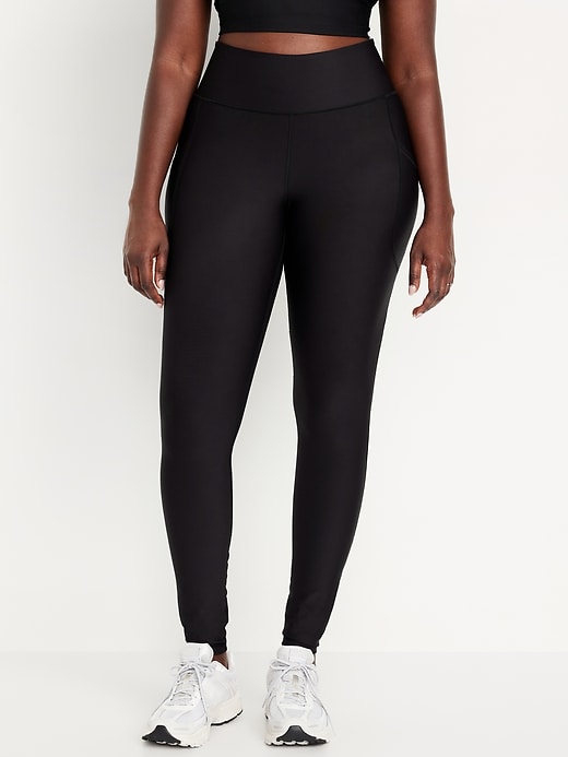 Image number 4 showing, High-Waisted PowerSoft Full-Length Pocket Leggings 31"