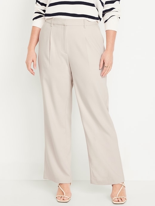 Image number 5 showing, Extra High-Waisted Taylor Wide-Leg Trouser Pants