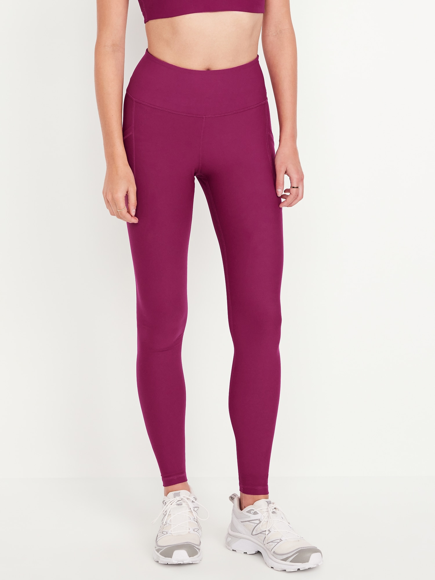 High-Waisted PowerSoft Full-Length Pocket Leggings