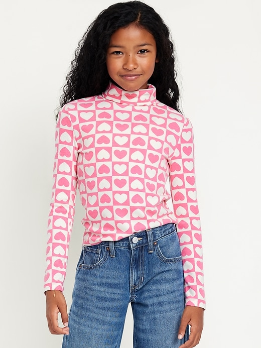 View large product image 1 of 4. Long-Sleeve Mock-Neck Top for Girls