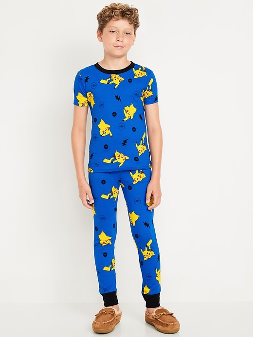 View large product image 1 of 3. Gender-Neutral Licensed Graphic Snug-Fit Pajama Set for Kids