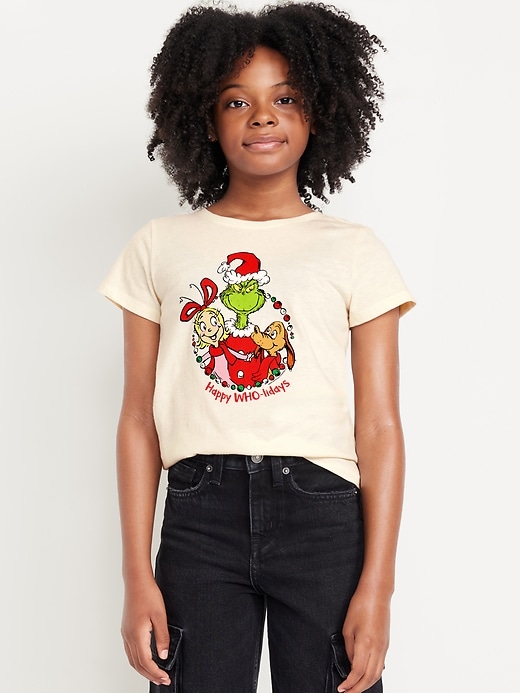 Voir une image plus grande du produit 1 de 3. T-shirt à manches courtes à imprimé sous licence pour fille