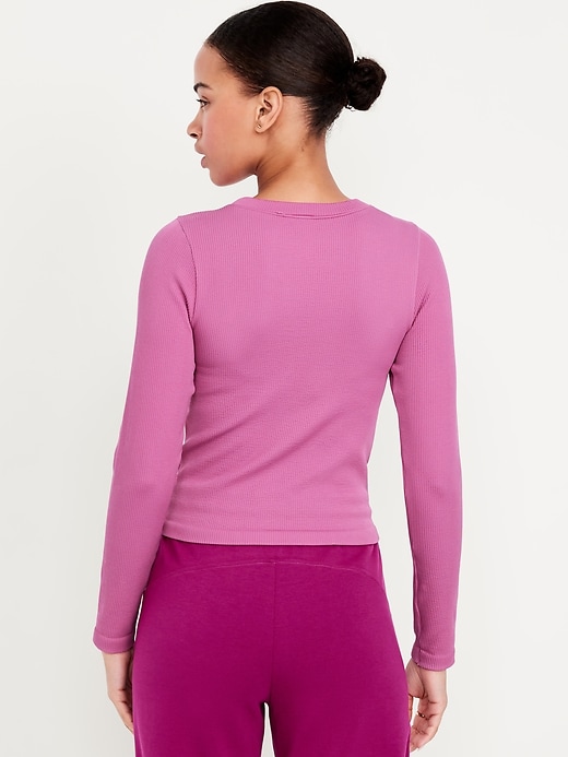 Image number 8 showing, Fitted Seamless Ribbed T-Shirt