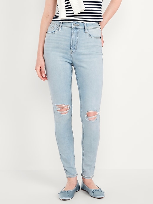 Image number 2 showing, Extra High-Waisted Rockstar 360° Stretch Super-Skinny Jeans